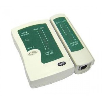 Cable tester for RJ45 and RJ11